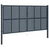 vidaXL Fence Gate Anthracite 404x175 cm Steel