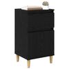 vidaXL Bedside Cabinet 2 pcs Black Oak 40 x 35 x 70 cm Engineered Wood