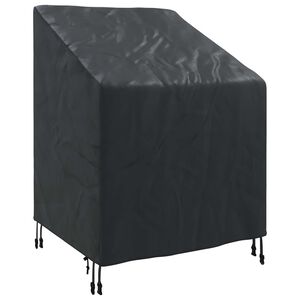 vidaXL Garden Chair Cover Black 75 x 78 x 65 / 100 cm 420D Oxford Fbric