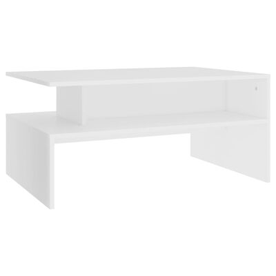 vidaXL Coffee Table White 90x60x42.5 cm Engineered Wood