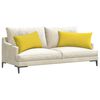vidaXL Sofa Pillows 2 pcs Light Yellow 80 x 40 cm Fabric