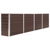 vidaXL Raised Garden Bed | Brown | Galvanised steel | Large | Durable