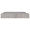 vidaXL Floating Wall Shelf Concrete Grey 50x23x3.8 cm MDF