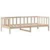vidaXL Daybed with Drawers without Mattress 90x190 cm Single Solid Wood