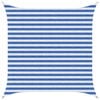vidaXL Sunshade Sail Blue and White 2.5 x 2.5 m HDPE