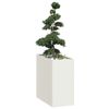 vidaXL Planter White 40x80x80 cm Steel