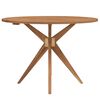 vidaXL Garden Table Round Ø110x75 cm Solid Wood Acacia