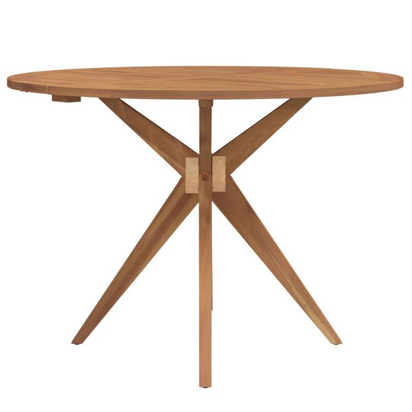 vidaXL Garden Table Round Ø110x75 cm Solid Wood Acacia