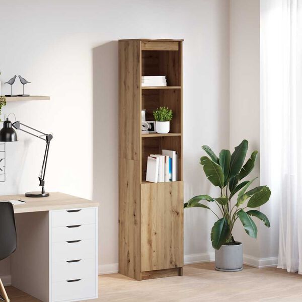 vidaXL Highboard Artisan Oak 37.5x35x180 cm Engineered Wood