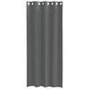 vidaXL Voile Curtains with Grommets 2 pcs Dark Grey 140x225 cm