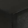vidaXL Sideboard Black 55x30x77 cm Solid Wood Mango and Iron