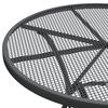 vidaXL Garden Table Ø80x72 cm Expanded Metal Mesh Anthracite