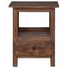 vidaXL Bedside Table Brown 30 x 30 x 47 cm Solid Reclaim Wood