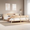 vidaXL Bookcase Bed without Mattress 200x200 cm Solid Wood Pine