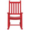 vidaXL Rocking Chairs for Children 2 pcs Red Solid Wood Poplar