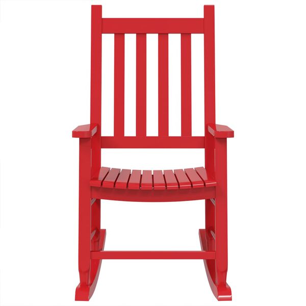 vidaXL Rocking Chairs for Children 2 pcs Red Solid Wood Poplar