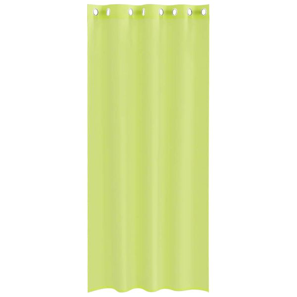 vidaXL Voile Curtains with Grommets 2 pcs Apple Green 140x225 cm
