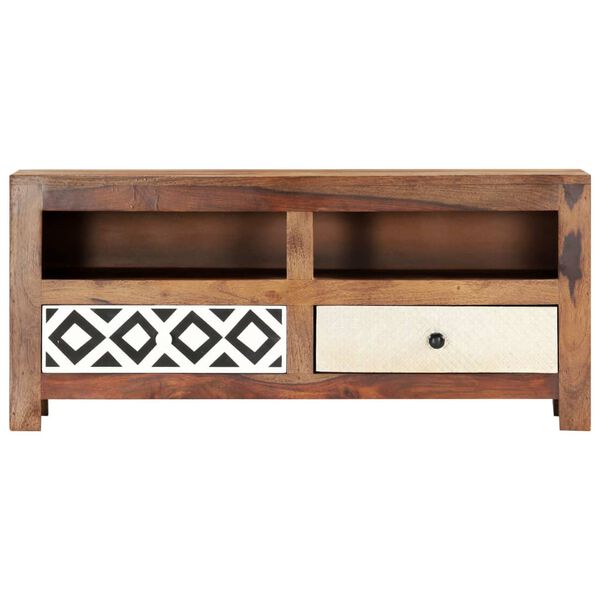 vidaXL TV Cabinet 90x30x40 cm Solid Acacia Wood
