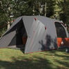 vidaXL Dome Tent with Roof Grey and Orange 455 x 252 x 178 cm
