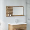 vidaXL Bathroom Mirror Cabinet Artisan Oak 90x11x45 cm Engineered Wood