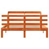 vidaXL Bed Frame with Headboard without Mattress Wax Brown 120x200 cm