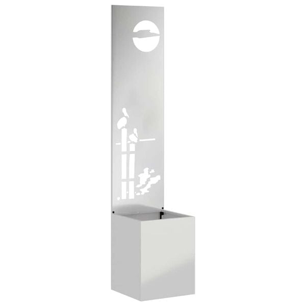 vidaXL Garden Privacy Screen Silver 32 x 150 cm Galvanised steel