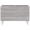 vidaXL Record Cabinet Grey Sonoma 74.5x38x48 cm Engineered Wood