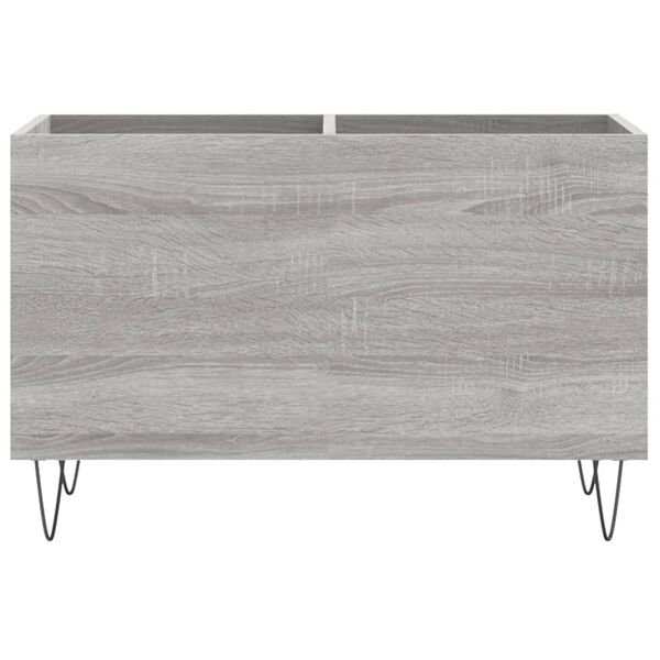 vidaXL Record Cabinet Grey Sonoma 74.5x38x48 cm Engineered Wood