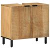 vidaXL 3 Piece Bathroom Furniture Set Brown Solid Wood Mango