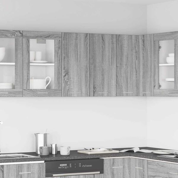 vidaXL Hanging Cabinet Lyon Grey Sonoma 60x31x60 cm Engineered Wood