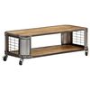 vidaXL Coffee Table | Natural Mango Wood | Solid Mango Wood, Steel