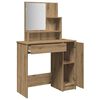 vidaXL Dressing Table with Mirror Artisan Oak 86.5x35x136 cm
