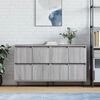 vidaXL Sideboards 2 pcs Grey Sonoma Engineered Wood