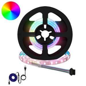 vidaXL LED Strip 2 pcs Black and Transparent Copper and Plastic