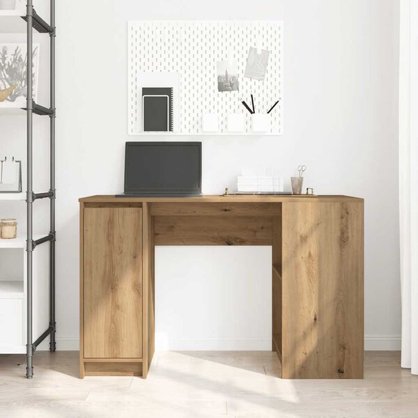 vidaXL Desk Artisan Oak 120x42x76 cm Engineered Wood