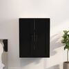 vidaXL Hanging Wall Cabinet Black 69.5x32.5x90 cm