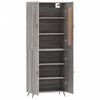 vidaXL Highboard Grey Sonoma 69.5x34x180 cm Engineered Wood