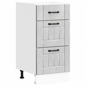 vidaXL Kitchen Base Cabinet Lucca Concrete Grey Engineered Wood