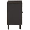 vidaXL Bathroom Sink Cabinet Black 62x33x58 cm Solid Wood Mango