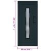 vidaXL Front Door Anthracite 88x200 cm PVC