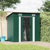 vidaXL Garden Shed Green Metal