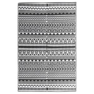 vidaXL Outdoor Rug ARAKIL Black 120x180 cm PP