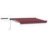 vidaXL Electric Retractable Awning Burgundy 3 x 2 m