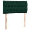 vidaXL Box Spring Bed with Mattress Dark Green 90x190 cm Velvet