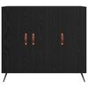 vidaXL Sideboard Black Oak 89.5 x 34 x 80 cm Engineered Wood