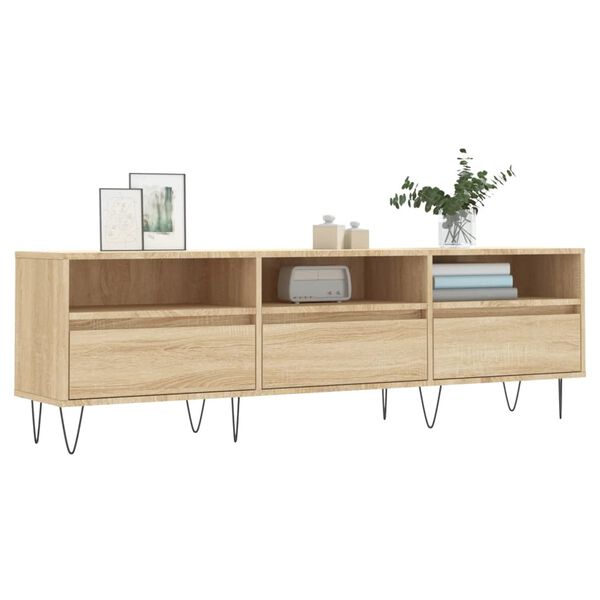 vidaXL TV Cabinet Sonoma Oak 150x30x44.5 cm Engineered Wood
