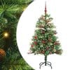 vidaXL Artificial Christmas Tree Green 150 cm PVC and Metal