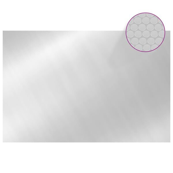 vidaXL Pool Cover Silver 300x200 cm PE