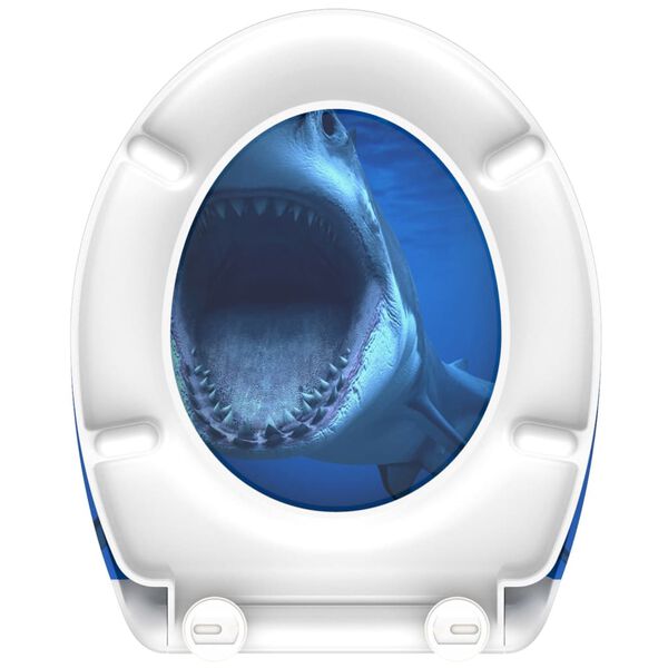 SCH&Uuml;TTE Toilet Seat with Soft-Close Quick Release SHARK