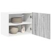 vidaXL Hanging Cabinet 2 pcs Grey Sonoma and White 50 x 31 x 40 cm